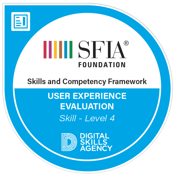 Example SFIA Skill Badge for a skill at level 4 proficiency Example SFIA Skill Badge for a skill at level 4 proficiency